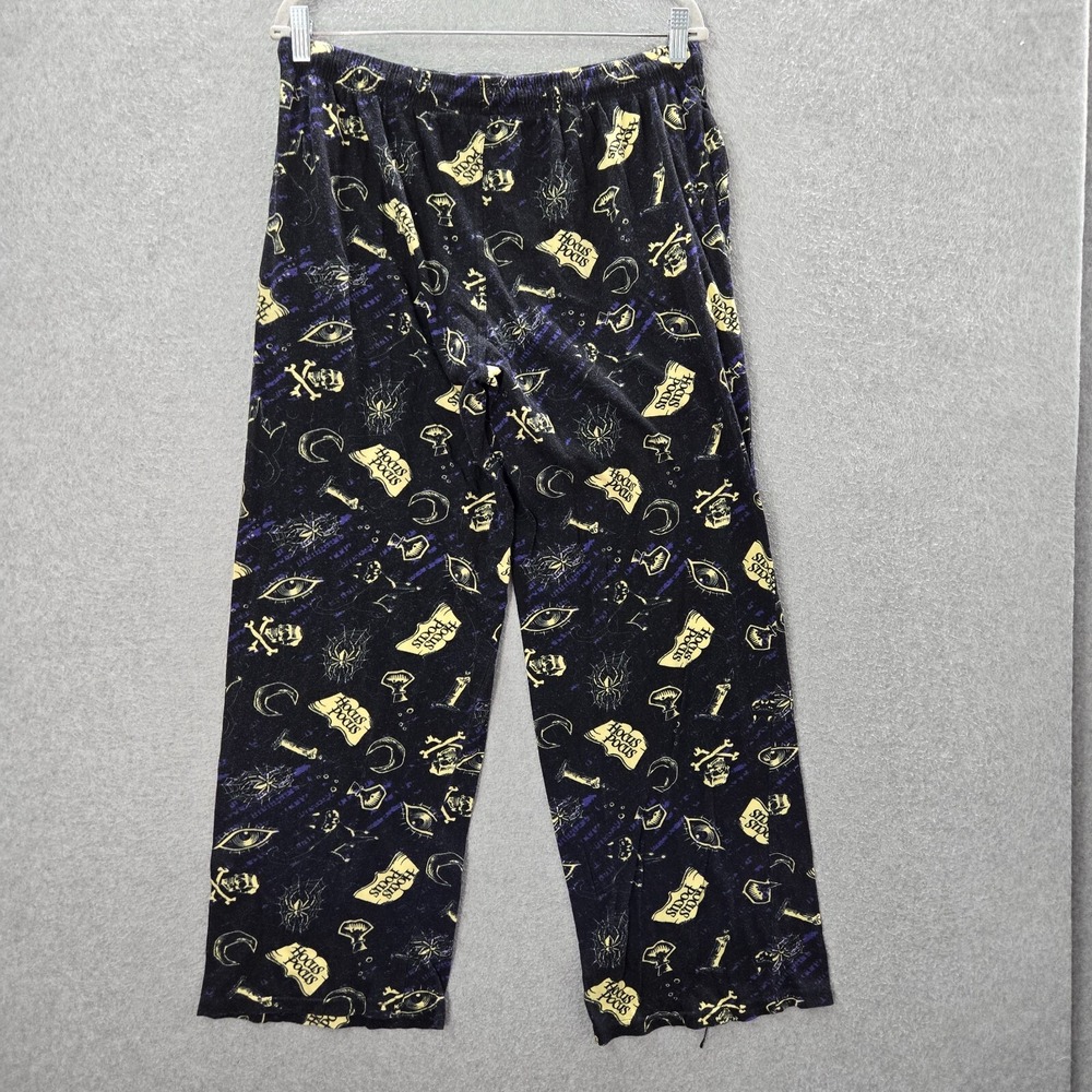 Disney Hocus Pocus Men Sleepwear Large Black Pajama Pants Allover Print Spooky - Picture 7 of 8